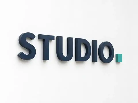 3D Signage — Unlit — illustrative product concept on a clean background