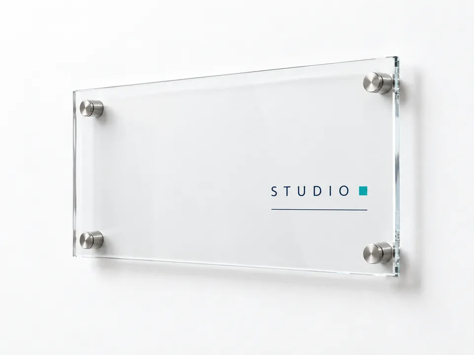 Acrylic Signage Boards — illustrative product concept on a clean background