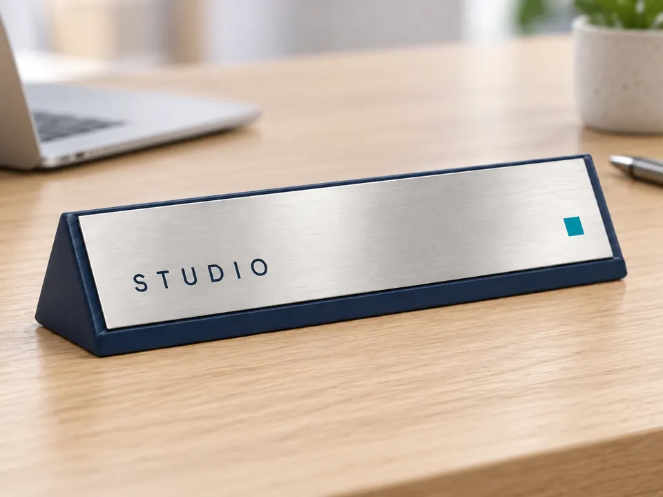 Desk Name Plates — illustrative example showing the product in use