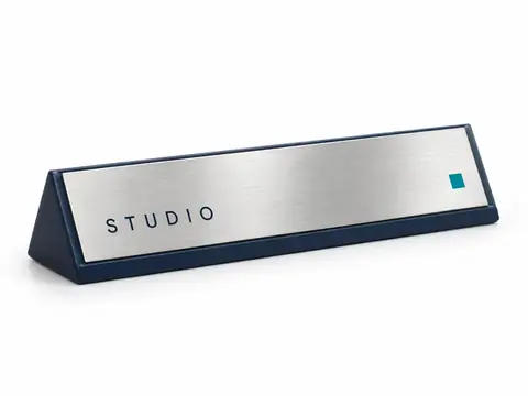 Desk Name Plates — illustrative product concept on a clean background