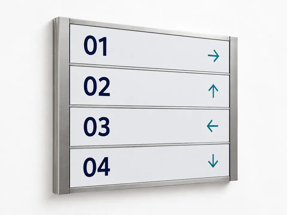 Directory Signage — illustrative product concept on a clean background