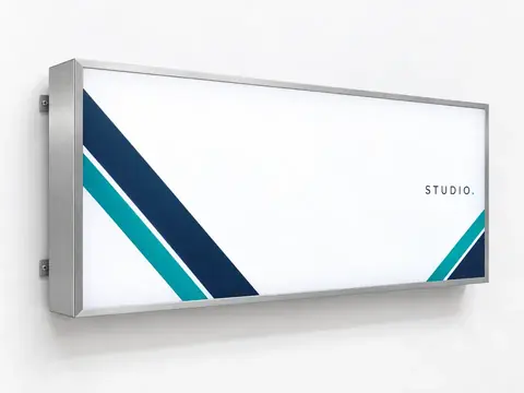 Flex Face Light Boxes — illustrative product concept on a clean background