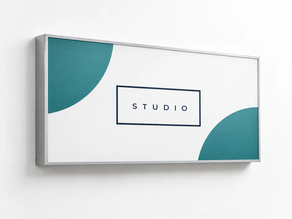 Flex Face Signage — illustrative product concept on a clean background