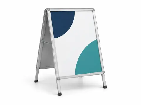 Foldable Standing Signs — illustrative product concept on a clean background