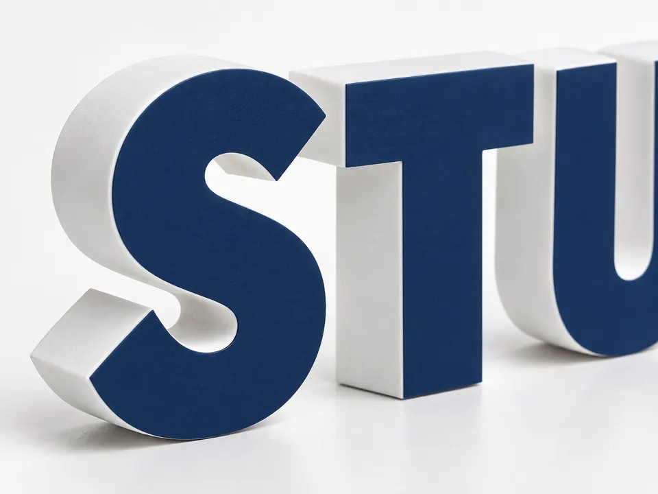 Forex & Foam Letters — close-up of the illustrative product materials and finish