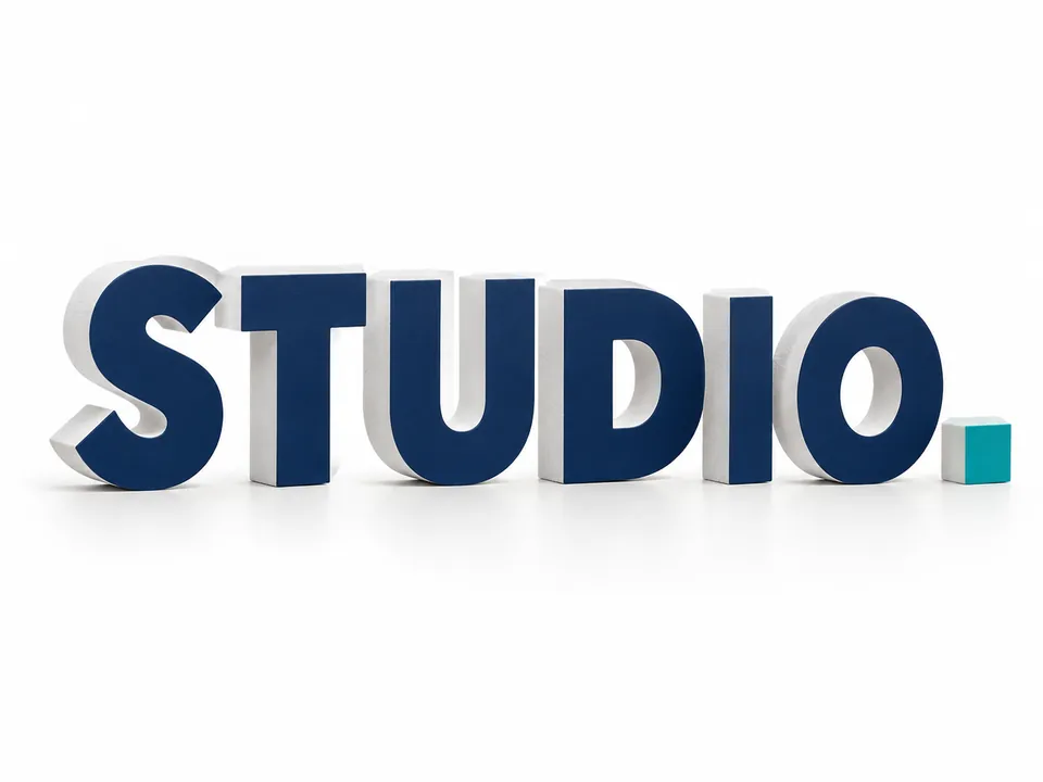 Forex & Foam Letters — illustrative product concept on a clean background
