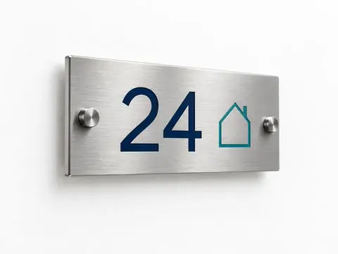 Home Name Plates — illustrative product concept on a clean background