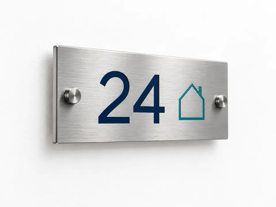 Home Name Plates — illustrative product concept on a clean background