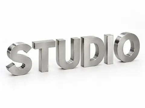 Metal Letters — illustrative product concept on a clean background