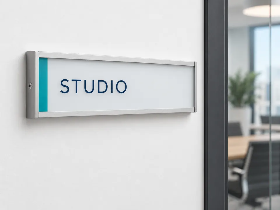 Office Name Plates — illustrative example showing the product in use