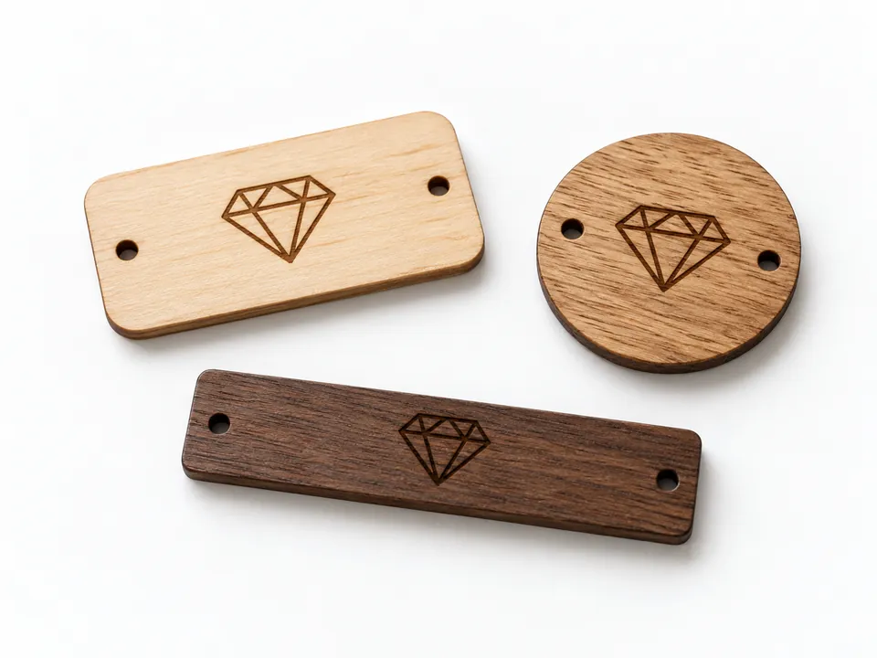 Wooden Labels — illustrative product concept on a clean background