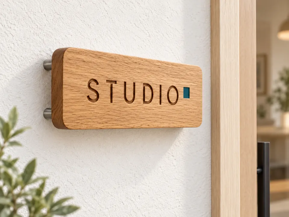Wooden Name Plates — illustrative example showing the product in use